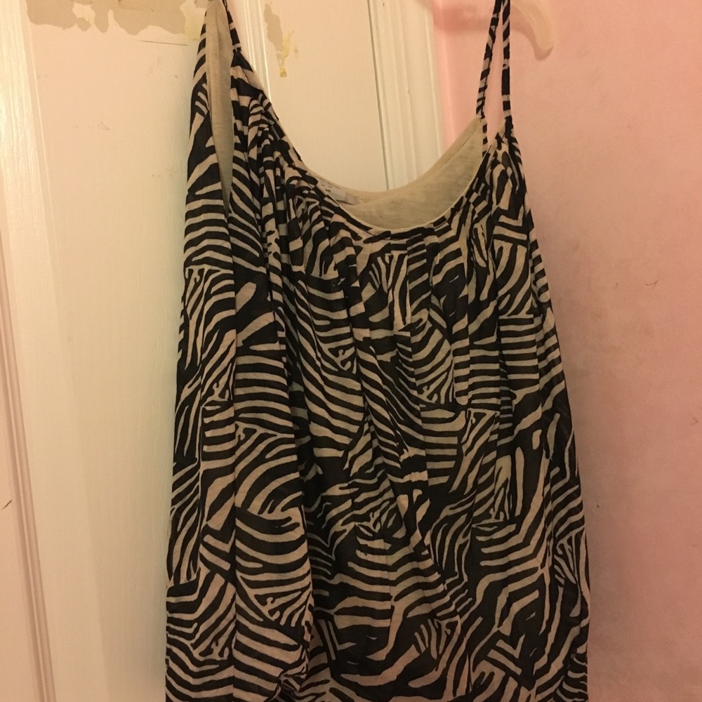 HM cheetah print blouse tank top.